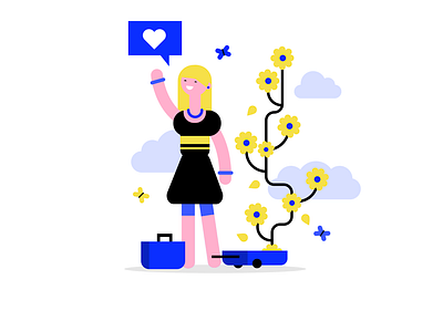 Goodbye adobe illustrator characer design flatdesign illustration minimal nature traveling