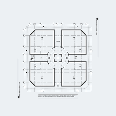 Parallel Dimension \ P.11 architecture architecture design black and white blueprint drafting grid layoutdesign minimal minimalism prototype