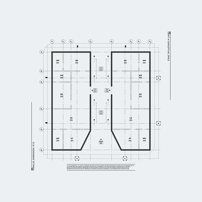Parallel Dimension \ P.13 architecture design black blueprint cad design illustration layoutdesign print design prototype ui ux white