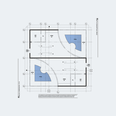 Parallel Dimension \ P.14 arrows blackandwhite blackletter blueprint design drafting grid grid layout illustration labeldesign print design prototype vector