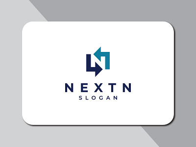 Nextn brand brandauxin branding clear logo design flat flat logo icon illustration logo minimal n letter n letter logo n logo presentation recycle river simple typography vector