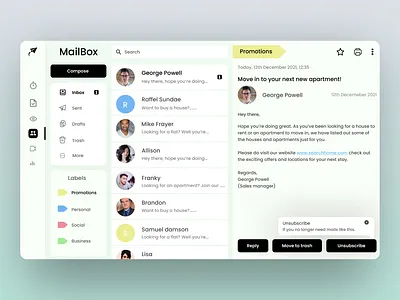 MailBox design logo minimal ui ux web website