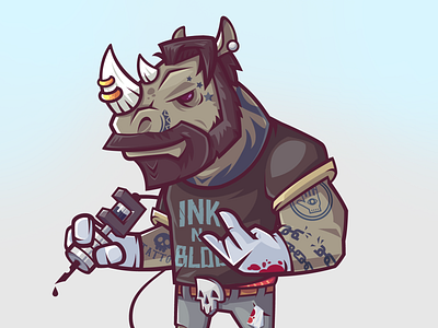 Ink'n'Blood characterdesign design digitalart game art illustraion mascot design mobile design ui vector vector illustration