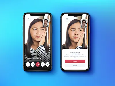Virtual Visit app app design call dental dentist healthcare product software teledentristry telehealth ui ux