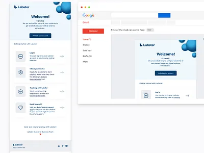 My Labster - Emails design e mail email email design flat ui ux