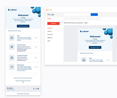 My Labster - Emails design e mail email email design flat ui ux