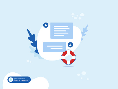Dreamvention Support ecommerce illustration opencart support supportteam