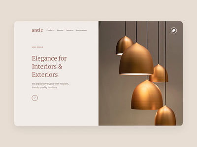 Antic • Decoration Landing Page agence antic bootstrap carousel decoration design desktop dnd ecommerce figma furniture landing mobile onepage responsive ui website