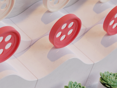 Plastic Wheel animated cgi looping relaxing satisying wheel