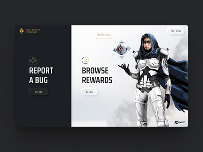 Avast Bug bounty program avast bug bugbounty dark mode design icon illustration neumorphic neumorphism neumorphism ui sci fi scifi splitscreen ui uidesign userexperience userinterface web webdesign website