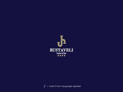 Rustaveli Hotel & Bar bar branding creative design hotel logo logo monogram rustaveli rustavelilogo