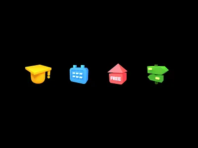 3D Icons 3d icon travel