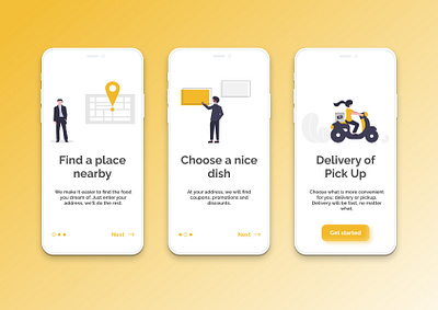 Daily Ui Challenge 023 - Onboarding app dailyui delivery design onboarding ui