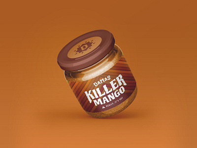 Damas Salsas Killer Mango brand branding caliente damas damas salsas hot jar killer killer mango logo logodesign mango mexican packaging design pica picante salsa salsa jar salsas san antonio