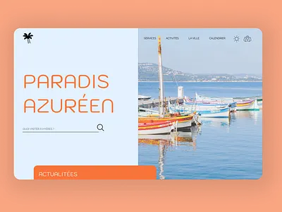 My City - Web Design - Hyères-les-Palmiers brand design branding design graphic design identity logo logo designer typography web website