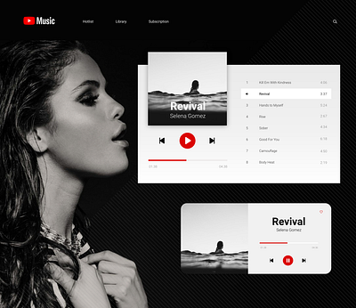 Daily UI - Music Player music music app tablet