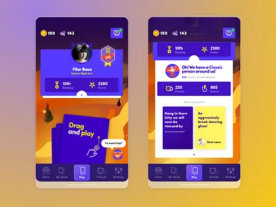 Evil Apples_Lobby avatar card design design art game game art game design mobile ui ux