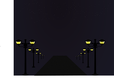 Night Scenery illustrations night scenery vector art vector illustrations