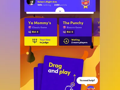 Evil Apples_Small Profile design game game art game design mobile mobile game mobile ui profile ui ui design ux uxdesign