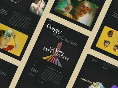 Crappy Explanation Case Study 80s art bright colors case study crappy explanations culture glitchy music photo photography playlist underground vibe vinyl record web design website works zajno