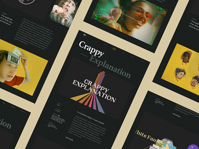 Crappy Explanation Case Study 80s art bright colors case study crappy explanations culture glitchy music photo photography playlist underground vibe vinyl record web design website works zajno