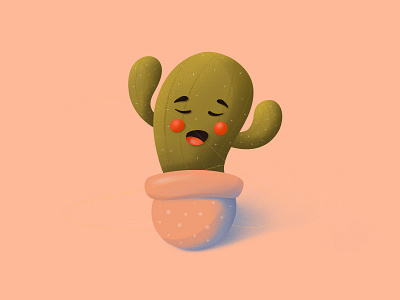 C A C T U S art art direction colors daily design digital art dribbble illustration minimal shot