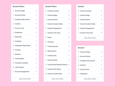 Set of Filters add analytics dashboard expand filter filter by filter ui filter ux filtering filters owner saas show show all show more sort sort by stage strategy ui