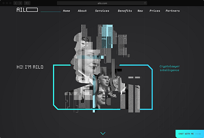 AILO: desktop-version site collage design ux webdesign website