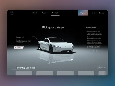 Electric future asthetic craft creative design experience figma uiux userinterface