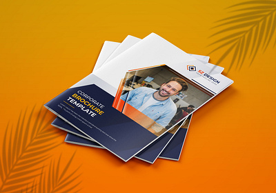 Corporate Business bifold Brochure Template Design annual annualreport brochure brochure template business company corporate modern modern design profile