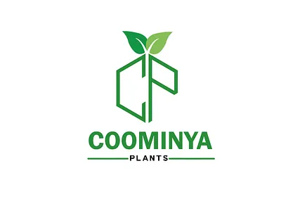 plants CP letter mark logo design branding design flat graphic design icon illustration logo minimal vector web