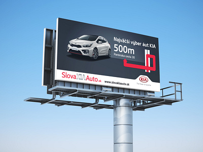 SlovaKIAauto billboard billboard billboard design print