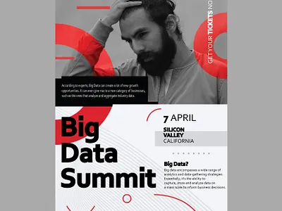 Big Data Summit Poster/Flyer adobe illustrator adobe photoshop advertising branding creative works design productdesign typography