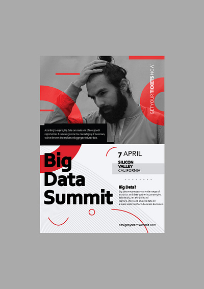 Big Data Summit Poster/Flyer adobe illustrator adobe photoshop advertising branding creative works design productdesign typography