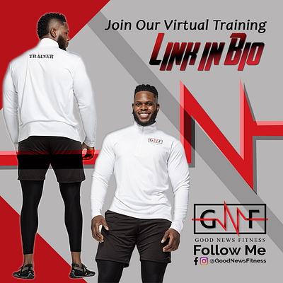 GoodNewsFitness call to action facebook ad instagram banner instagram post social media design socialmedia