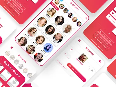 Sawan Dating App Ui Design app flat icon minimal ui ux vector