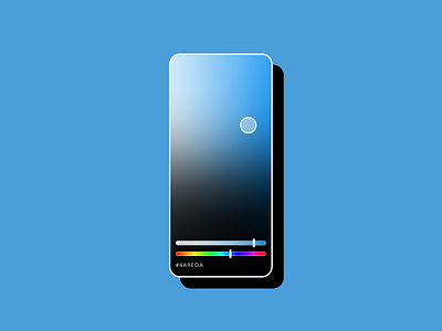 Colour Picker - DailyUI 060 060 app color colour daily ui design gradient minimal picker sliders ui