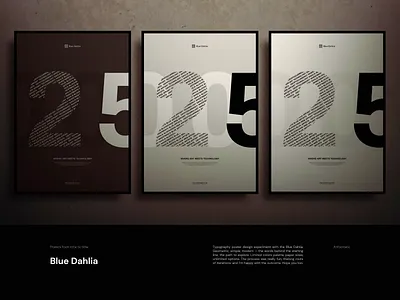 Blue Dahlia. Posters from time to time. brand design brand identity branding design illustraion poster type typography ui ui design user experience vector