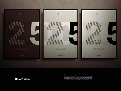Blue Dahlia. Posters from time to time. brand design brand identity branding design illustraion poster type typography ui ui design user experience vector