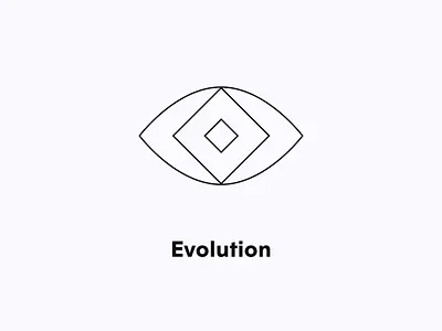 Evolution icon b2c branding evolution eye icon iconography iot plume wifi
