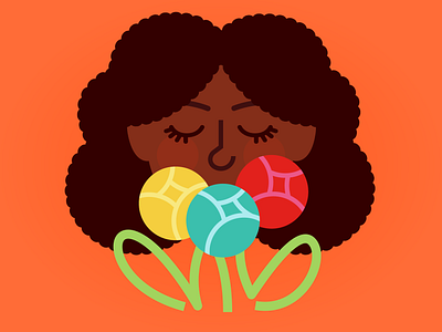 mother's day floral flowers holiday illustration mom mother peonies portrait woman