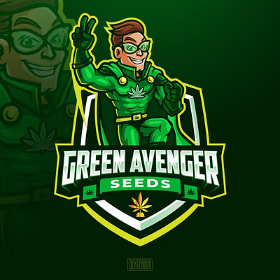 Green Avenger animation branding business logo design design icon illustration logo logo design logodesign logos logotype vector