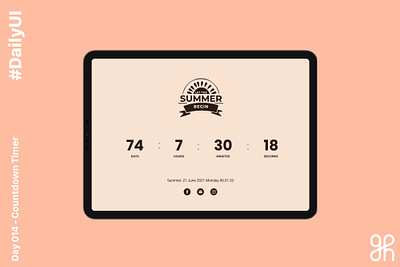 Daily UI Challenge day 14: Countdown Timer dailyui dailyuichallenge