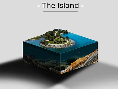 the island compositing creation creative design funny illustration inspire photoshop