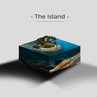 the island compositing creation creative design funny illustration inspire photoshop