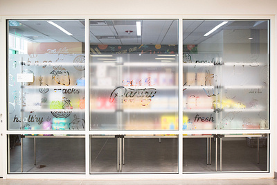 The Pantry Glass Decal branding design
