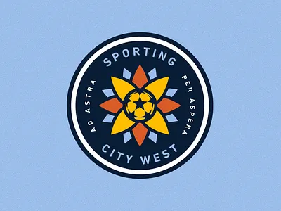Sporting City West Secondary Mark branding design kansas city logo soccer sporting kc sports