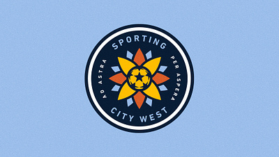 Sporting City West Secondary Mark branding design kansas city logo soccer sporting kc sports