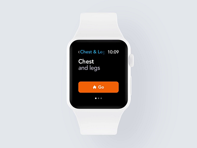 Training Experience WatchOS activity animation app behance case study clean design gym interface ios minimal mobile smartwatch tracker training ui ux watch watchos workout