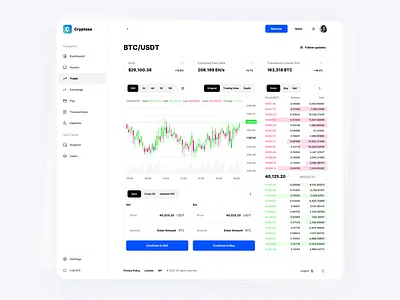 Cryptocurrencies Trading and Exchange app binance bitcoin coin coinbase crypto cryptocurrency currency defi design exchange fintech market product design saas stocks trade trading ui ui kit